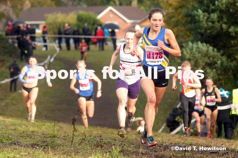 Senior women, National Cross Country Relay Champs., Berry Hill Park, Mansfield.  Photo: David T. Hewitson/Sports for All Pics